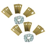 Vhbw 18x lames compatible avec honda miimo 500, 310, 3000, 520 tondeuse - lames de rechange, or / argent�, ...