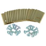 Vhbw 18x lames compatible avec kress mission tondeuse - lames de rechange, or / argent�, apatite de titane ...