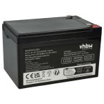 Vhbw 1x batterie remplacement pour apc rbc4, visrbc4 pour asi (12ah, 12v, agm)