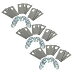 Vhbw 27x lames compatible avec honda miimo 500, 310, 3000, 520 tondeuse - lames de rechange, argent, ...