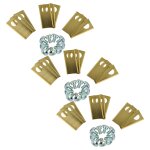 Vhbw 27x lames compatible avec honda miimo 500, 310, 3000, 520 tondeuse - lames de rechange, or / argent�, ...