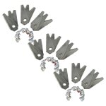 Vhbw 27x lames remplacement pour bosch f 016 800 321 pour tondeuse - lames de rechange, argent, acier ...