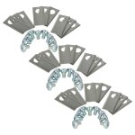 Vhbw 27x lames remplacement pour honda 72515 - vp7 - c50 pour tondeuse - lames de rechange, argent�, ...