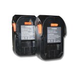 Vhbw 2x batteries compatible avec aeg bs 18c li - 202c, bsb 18, bs 18g, bsb 18 g, bs18g, bsb 18 c, bsb18g ...