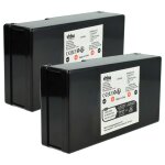 Vhbw 2x batterie compatible avec alpina ar2 1200, ar 1 500, 124563, ar2 291870, ar2 291871, ar1 291868 ...