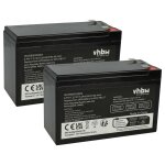 Vhbw 2x batterie compatible avec apc dl725vt, dl650t, bp700uc, bn600 asi (7, 2ah, 12v, agm)