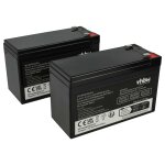 Vhbw 2x batterie compatible avec aps ups - 750thv, ups - 750tlv, ups - 750t asi (7200mah, 12v, agm)