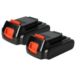 Vhbw 2x batterie compatible avec black & decker gwc1800lb, gtc650l, gwc1820pcb, gwc1800l, gtc800l outil ...