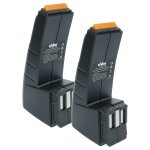 Vhbw 2x batterie compatible avec festo festool fsp - 490355, fsp - 490598 outil �lectrique (3300 mah, ...