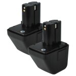 Vhbw 2x batterie compatible avec gesipa firebird 12 v outil �lectrique, outil de pose pour rivets aveugles ...