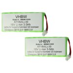 Vhbw 2x batterie remplacement pour husqvarna 580 68 33 - 01, 580683301, 5806833 - 01, 580683302, 5806833 ...