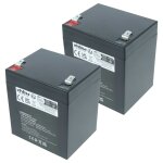 Vhbw 2x batterie compatible avec ld systems road buddy 10, roadman 102 haut - parleurs, enceintes portatives ...