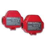 Vhbw 2x batterie compatible avec makita 6227d, 6227dw, 6227dwbe, 6227dwe, 6227dwle, 6270d, 6270dwae, ...