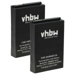 Vhbw 2x batterie compatible avec motorola razr ve20 radio talkie - walkie (1800mah, 3, 7v, li - ion)