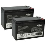 Vhbw 2x batterie remplacement pour apc rbc17 pour asi (7, 2ah, 12v, agm)
