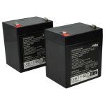 Vhbw 2x batterie remplacement pour apc rbc20 pour asi (4500mah, 12v, agm)