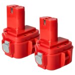 Vhbw 2x batterie remplacement pour makita 1220, 1222, 1202, 1235, 1201, 1201a, 1233, 1234, 1200, 1202a ...