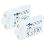 Vhbw 2x batterie remplacement pour shure sb903 pour syst�me de radio num�rique, �metteur (1200mah, 3, ...