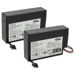 Vhbw 2x batterie compatible avec rollomatic dfr 2000 nr. 1 (800mah, 12v, agm, connecteur amp)