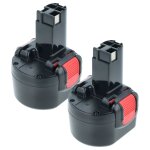Vhbw 2x batterie compatible avec spit sdi 96, sdi 9, 6 outil �lectrique (3000 mah, nimh, 9, 6 v)