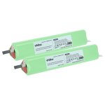 Vhbw 2x batterie compatible avec velux volet roulant de fen�tre et stores, fen�tres solaires (2200mah, ...