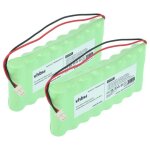 Vhbw 2x batterie compatible avec visonic powermaxcomplete, amberlink, powermax pro, amber select syst�me ...