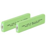 Vhbw 2x cellules de batterie remplacement pour lg hhf - 120t pour lecteur portable de dvd (1100mah, 1, ...