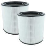 Vhbw 2x filtre � charbon actif compatible avec bosch air 4000 purificateur d'air - filtre � air h13 noir ...