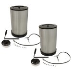 Vhbw 2x filtre � particules fines remplacement pour bamato cf1 pour centrale d'aspiration - particules ...