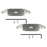 Vhbw 2x lames compatible avec wolf - garden 22axdaha650, 22axbaca650 tondeuse - lames de rechange, argent�, ...