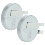 Vhbw 2x li - ion pile bouton de remplacement pour maxell cr2050hr 350mah 3v convient pour les batteries ...
