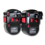 Vhbw 2x nimh batterie 3000mah 24v pour outil �lectrique outil powertools tools comme bosch 2607335268, ...