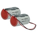 Vhbw 2x pile compatible avec dsc wt4911b, wt4911, wt4911bm, impassa syst�me d'alarme, sir�ne ext�rieure ...