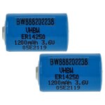 Vhbw 2x piles au lithium er14250 remplacement pour vl1 / 2aa, xl - 050f - piles sp�ciales (1200mah, 3, ...