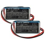 Vhbw 2x pile remplacement pour verisure cr - 2 / 3az pour syst�me d'alarme (1350mah, 3v, li - mno2)