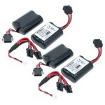 Vhbw 2x pile remplacement pour visonic 2xer18505m, 103 - 304742 pour syst�me d'alarme, sir�ne ext�rieure ...