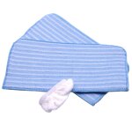 Vhbw lot de 3 lingettes (1x chiffon en coton, 2x chiffon microfibre) comme dirt devil 0319001 balai vapeur, ...