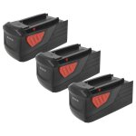 Vhbw 3x batterie compatible avec hilti wsc 7. 25 - a36, te 7a, te7a outil �lectrique (5000 mah, li - ...