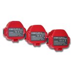 Vhbw 3x batterie compatible avec makita 6227dwe, 6270d, 6270dwae, 6227dwle, 6223dw, 6227d, 6223dwe, 6227dwbe, ...