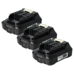 Vhbw 3x batterie compatible avec makita hp331dsax3, hp331dsmj, hp331dsae, hp331dsax1, hp331dsap1 outil ...