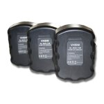 Vhbw 3x batteries remplacement pour bosch 2 607 335 709, 2 607 335 684, 2 607 335 692, 2 607 335 676 ...