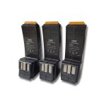 Vhbw 3x batterie remplacement pour festo / festool 487512, 488844, 486831, 488438, 487701, 489726, 489073 ...