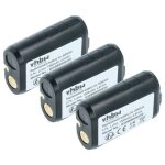 Vhbw 3x batterie compatible avec shure qlx - d, ulx - d, ulxd1, ulxd2, ur5 syst�me de radio num�rique, ...
