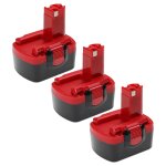 Vhbw 3x batterie compatible avec spit hdi 244 outil �lectrique (2000 mah, nimh, 14, 4 v)