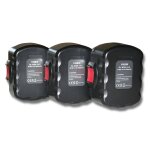 Vhbw 3x batterie compatible avec strapex stb65 outil �lectrique (3000 mah, nimh, 14, 4 v)