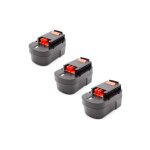 Vhbw 3x nimh batterie 1500mah (14. 4v) pour outil �lectrique outil powertools tools black & decker r143f2 ...