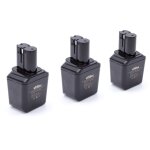 Vhbw 3x nimh batterie 3000mah (12v) pour appareil lectronique bosch psr - serie 1. generation batterie ...