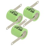 Vhbw 3x nimh pile bouton de remplacement pour type 1 / 3aa 300mah 1, 2v convient pour les batteries de ...