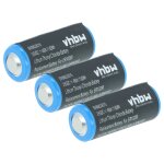 Vhbw 3x piles au lithium er10280 - piles primaires (450mah, 3, 6v, li - socl2)