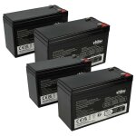 Vhbw 4x batterie compatible avec aps ups - 750thv, ups - 750tlv, ups - 750t asi (7200mah, 12v, agm)